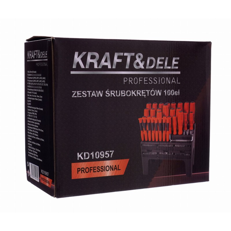 Schraubendreher- und Bit-Set 100-tlg. KRAFT&DELE KD10957 Schraubendreher- und Bit-Set 100-tlg. KRAFT&DELE KD10957