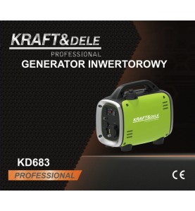Grafika promocyjna agregatu prądotwórczego inwertorowego Kraft&Dele KD683