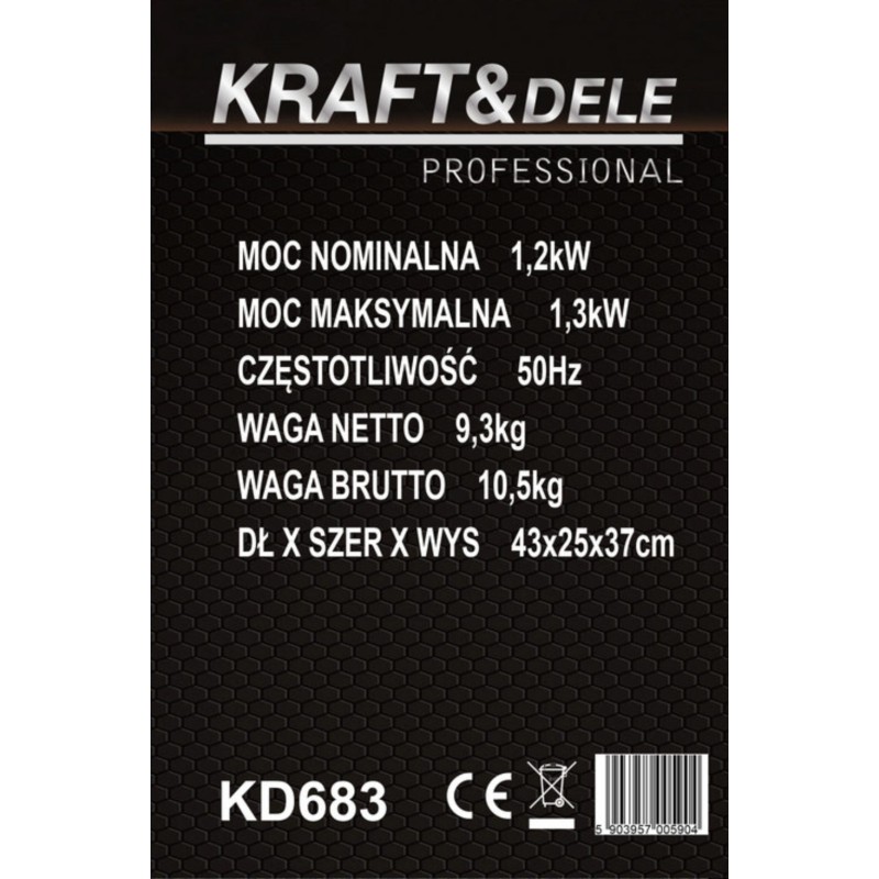 Inverteres áramfejlesztő 1,2kW / 1,3kW KRAFT&DELE KD683 Inverteres áramfejlesztő 1,2kW / 1,3kW KRAFT&DELE KD683