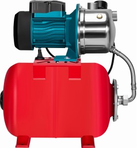 Hydrofor elektryczny KD5231 - widok z drugiej strony z pompą i zbiornikiem