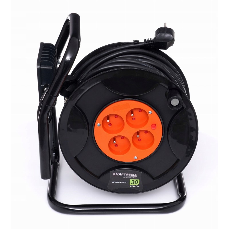 Kabeltrommel 30m mit 20W LED-Strahler KRAFT&DELE KD4037