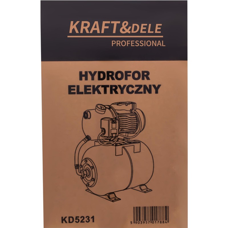 Elektrinė vandens siurbimo stotis KRAFT&DELE 24L 1300W 6000L/h KD5231 Elektrinė vandens siurbimo stotis KRAFT&DELE 24L 1300W 6000L/h KD5231