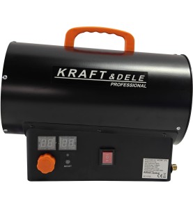 Seitenansicht des Kraft&Dele Gasheizgeräts 25kW KD11700