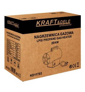 Opakowanie kartonowe nagrzewnicy gazowej Kraft&Dele KD11703