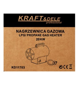 Nadruk na kartonie nagrzewnicy gazowej 20kW KD11703