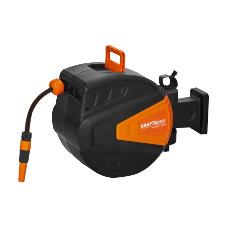 Automatinė sodo žarnos ritė 25m + 2m 1/2" KRAFT&DELE KD2154
