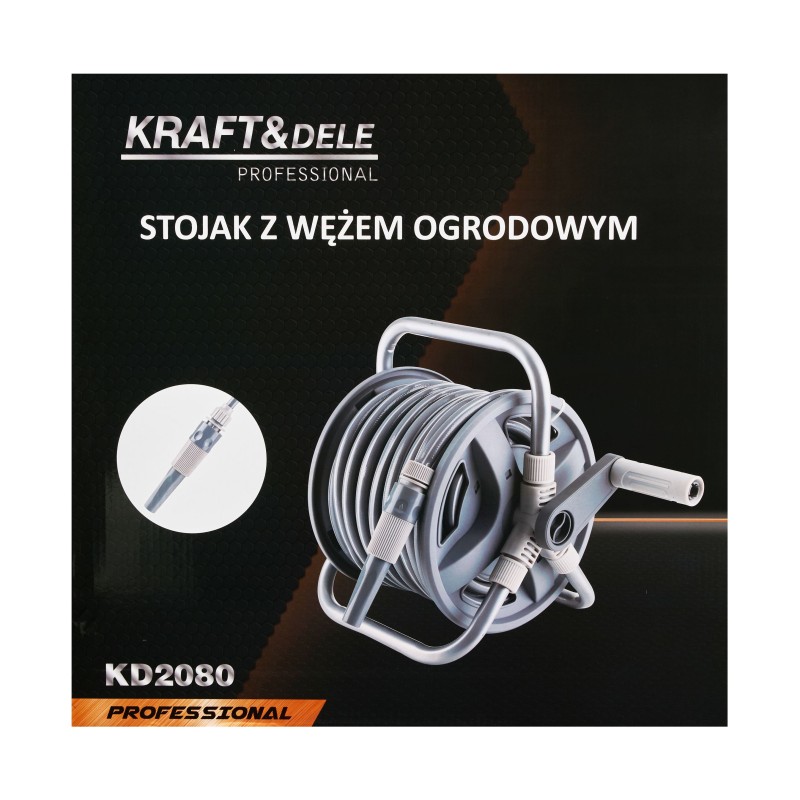 Schlauchwagen mit Gartenschlauch 40m + 2m 1/2" KRAFT&DELE KD2080 Schlauchwagen mit Gartenschlauch 40m + 2m 1/2" KRAFT&DELE KD2080