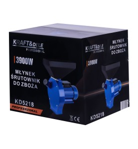 Młynek śrutownik do zboża 3900W KD5218 - opakowanie kartonowe widok z ukosa