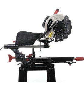 Gehrungssäge KD3010, Seitenansicht auf den Sägeblattmechanismus