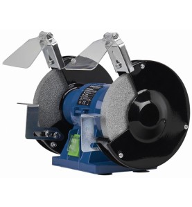 Tischschleifmaschine 1500W KD532-Z - Schrägansicht mit Schutzabdeckungen