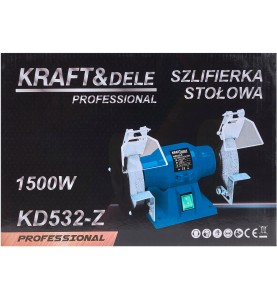 Karton der Tischschleifmaschine KD532-Z mit sichtbarem Modell