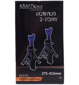 Opakowanie kobyłek samochodowych 2T Kraft&Dele KD3170 - przód pudełka