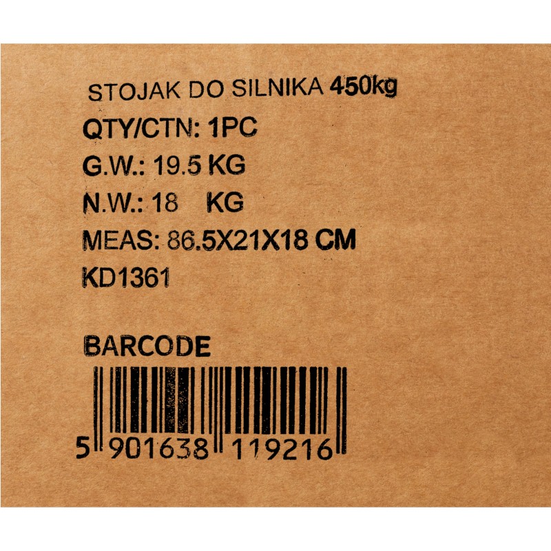 Variklio ir pavarų dėžės stovas 450kg KRAFT&DELE KD1361