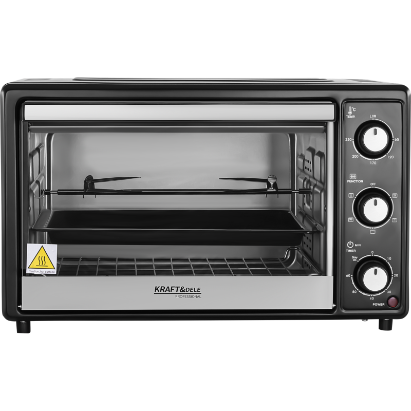 Elektrischer Ofen 30L 1650W mit Drehspieß KRAFT&DELE KD4111