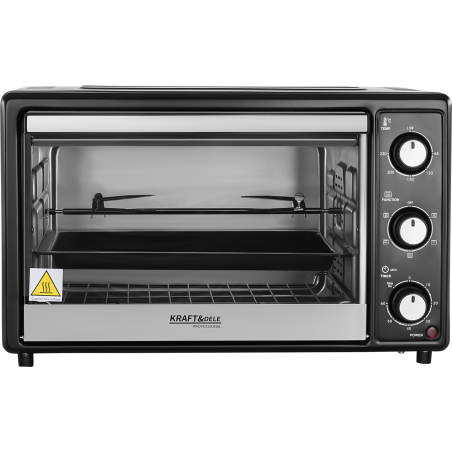 Kuchenka elektryczna 30L 1650W Kraft&Dele KD4111 z funkcją rożna - zdjęcie główne