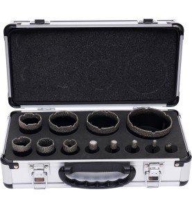 Otwornice diamentowe w walizce 6-68mm 12szt. KD11227 - zdjęcie główne