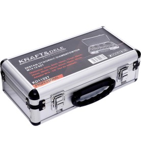 Zamknięta walizka aluminiowa z zestawem otwornic diamentowych Kraft&Dele KD11227