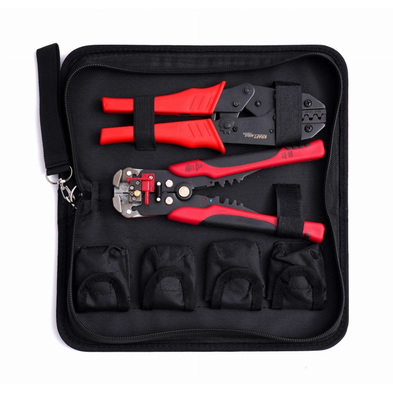 Crimpzange für Steckverbinder mit Matrizen und Etui KRAFT&DELE KD10693 Crimpzange für Steckverbinder mit Matrizen und Etui KRAFT&DELE KD10693