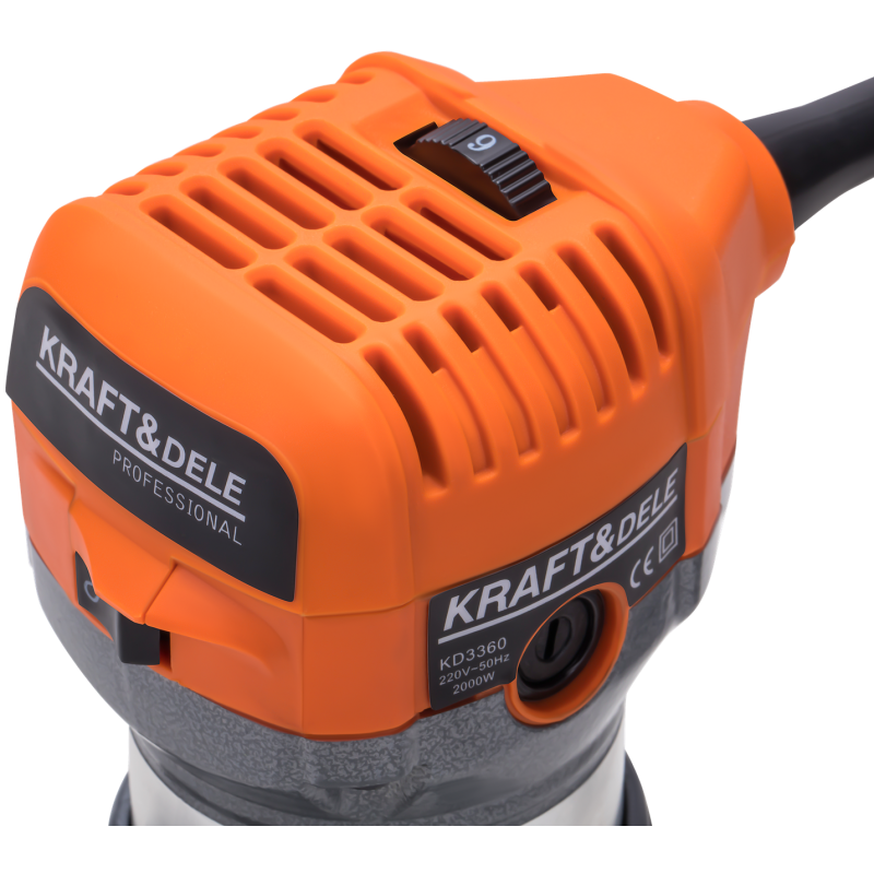 Vertikalus frezavimo įrenginys 2000W 6/8mm KRAFT&DELE KD3360