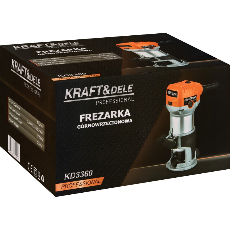 Oberfräse 2000W 6/8mm KRAFT&DELE KD3360 Oberfräse 2000W 6/8mm KRAFT&DELE KD3360