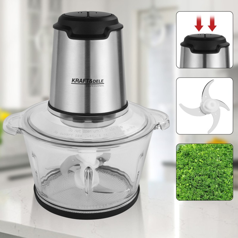 KRAFT&DELE elektromos aprítógép 1000W 2L KD4120 KRAFT&DELE elektromos aprítógép 1000W 2L KD4120