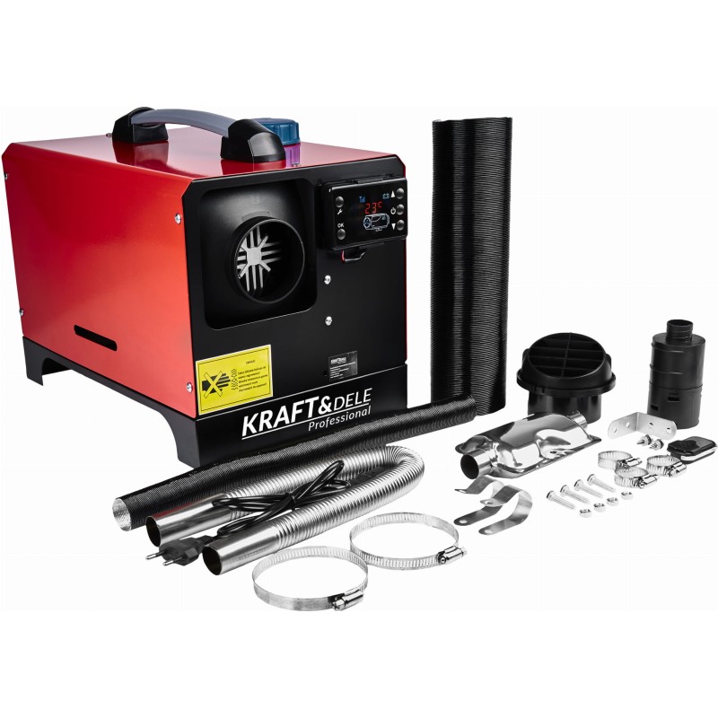 Állóhelyzeti fűtés 9kW 12/230V KRAFT&DELE KD11780