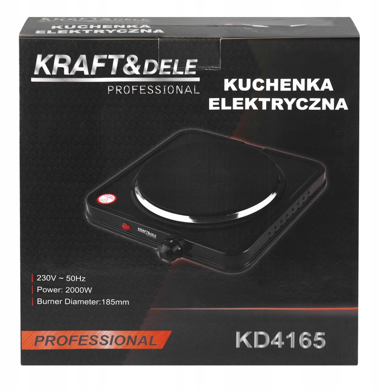 Kuchenka elektryczna KRAFT&DELE KD4165 2000W 185mm