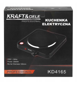Karton des KRAFT&DELE KD4165 Elektroherds mit technischen Parametern