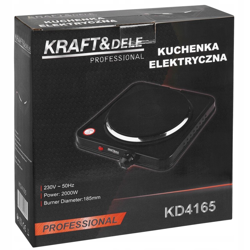Elektrinė viryklė KRAFT&DELE KD4165 2000W 185mm Elektrinė viryklė KRAFT&DELE KD4165 2000W 185mm