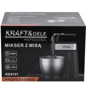Oryginalne opakowanie miksera z misą KRAFT&DELE KD4141 z informacjami o parametrach