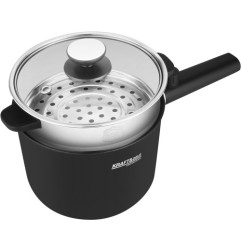 Garnek elektryczny KRAFT&DELE KD4169 1,5L 600W - zdjęcie główne z wkładem do gotowania na parze