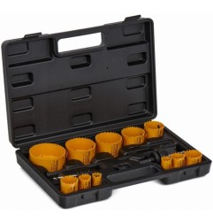 Zestaw otwornic bimetalowych KRAFT&DELE KD10758 19-76mm 17 szt. - zdjęcie główne