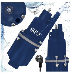 Pompa do wody membranowa WDS2600 w kolażu z akcesoriami i efektem wody