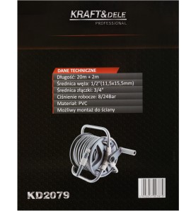 Kartonverpackung KRAFT&DELE KD2079 mit technischen Produktdaten