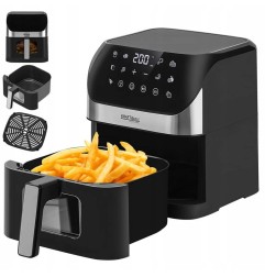 Frytkownica beztłuszczowa Airfryer KRAFT&DELE KD4108 6L 2000W - zdjęcie główne z frytkami