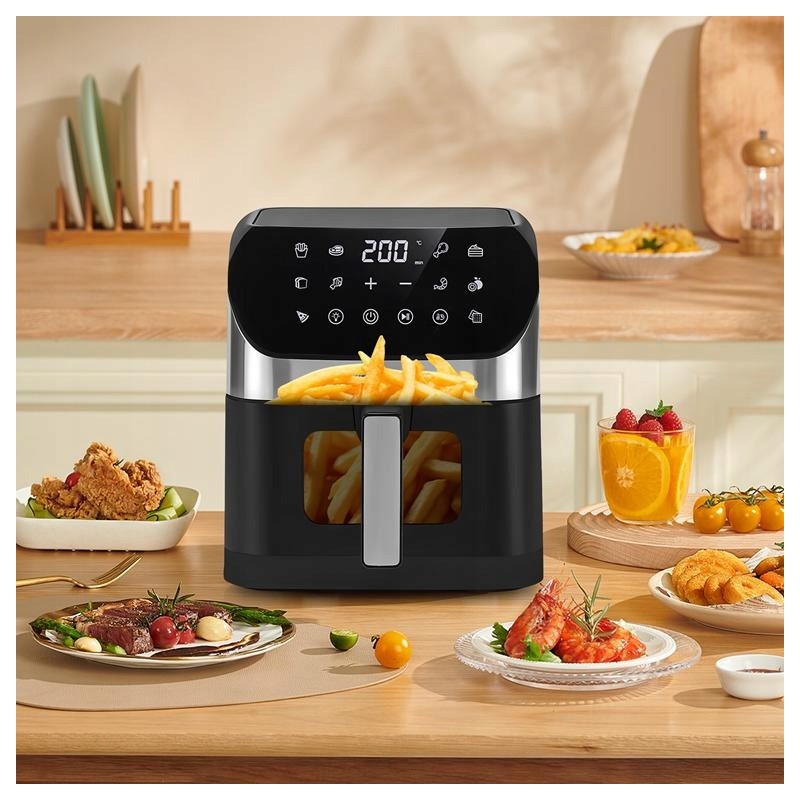 KRAFT&DELE KD4108 Airfryer forrólevegős sütő 6L 2000W KRAFT&DELE KD4108 Airfryer forrólevegős sütő 6L 2000W