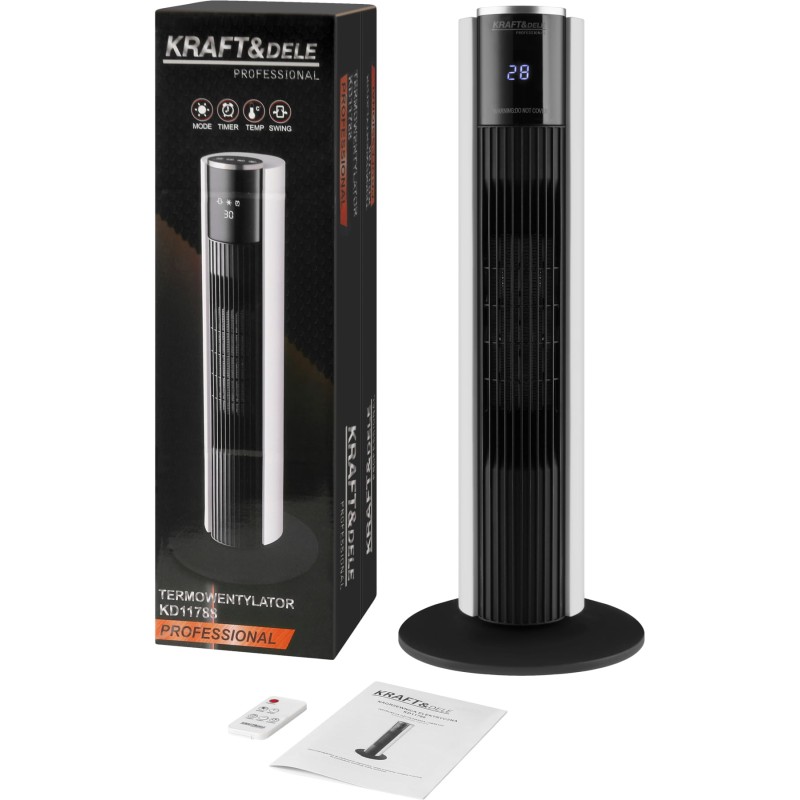 Keraminis ventiliatorinis šildytuvas KRAFT&DELE KD11788 2000W