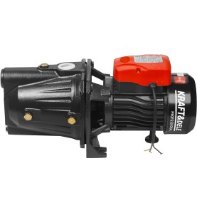 Nahaufnahme des oberen Teils der KRAFT&DELE KD807 Pumpe mit Typenschild