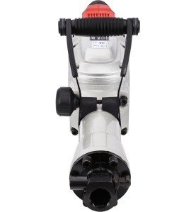 Vaizdas iš priekio į griaunamojo plaktuko KD1549 įrankių laikiklį ir pagalbinę rankeną