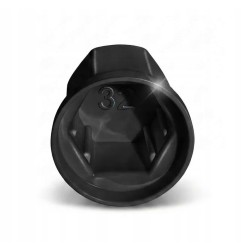10x Radmutterkappen FI 32 LKW Schwarz Hoch (54,5 mm) VOM HERSTELLER
