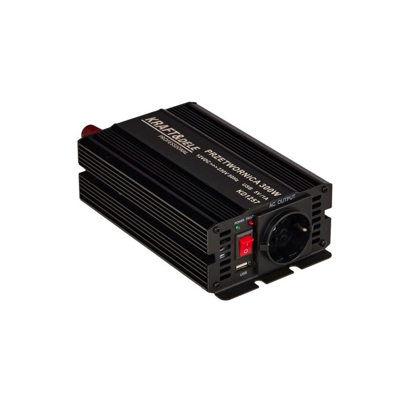 Įtampos keitiklis KRAFT&DELE KD1257 12V į 230V 300W/600W Įtampos keitiklis KRAFT&DELE KD1257 12V į 230V 300W/600W