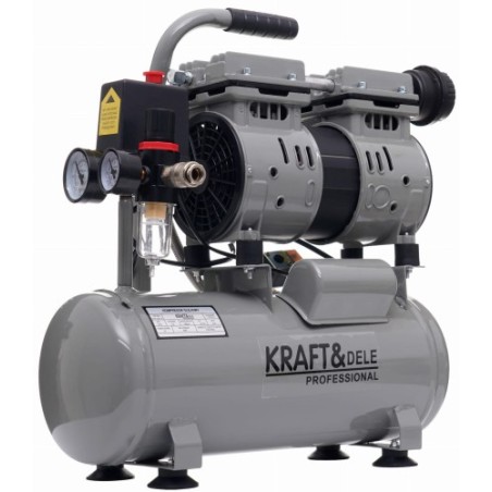 Kompresor bezolejowy KRAFT&DELE KD1384 9L 550W | Wydajna sprężarka warsztatowa 8 bar - zdjęcie główne