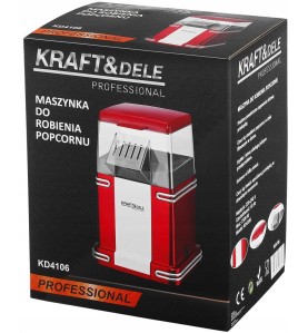 KRAFT&DELE KD4106 pattogatottkukorica-készítő csomagolása a termékkel