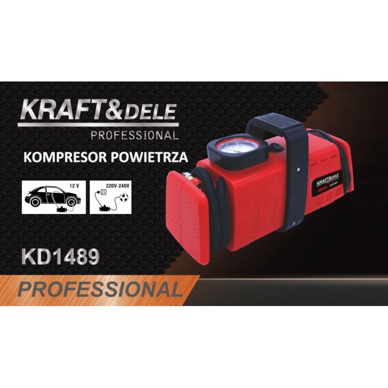 Kompresor samochodowy KRAFT&DELE KD1489 12V/230V
