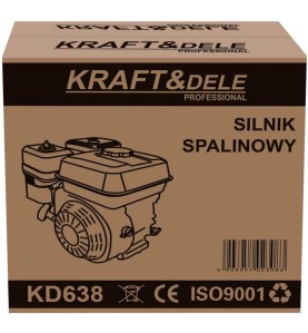 KRAFT&DELE KD638 benzininio variklio pakuotės priekinė pusė