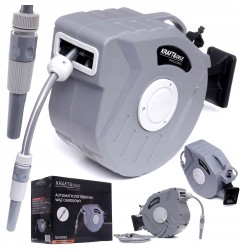 Automatinė sodo žarnos ritė 15m + 1,5m 1/2" KD2082
