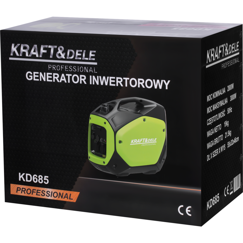 KRAFT&DELE KD685 3kW inverteres áramfejlesztő