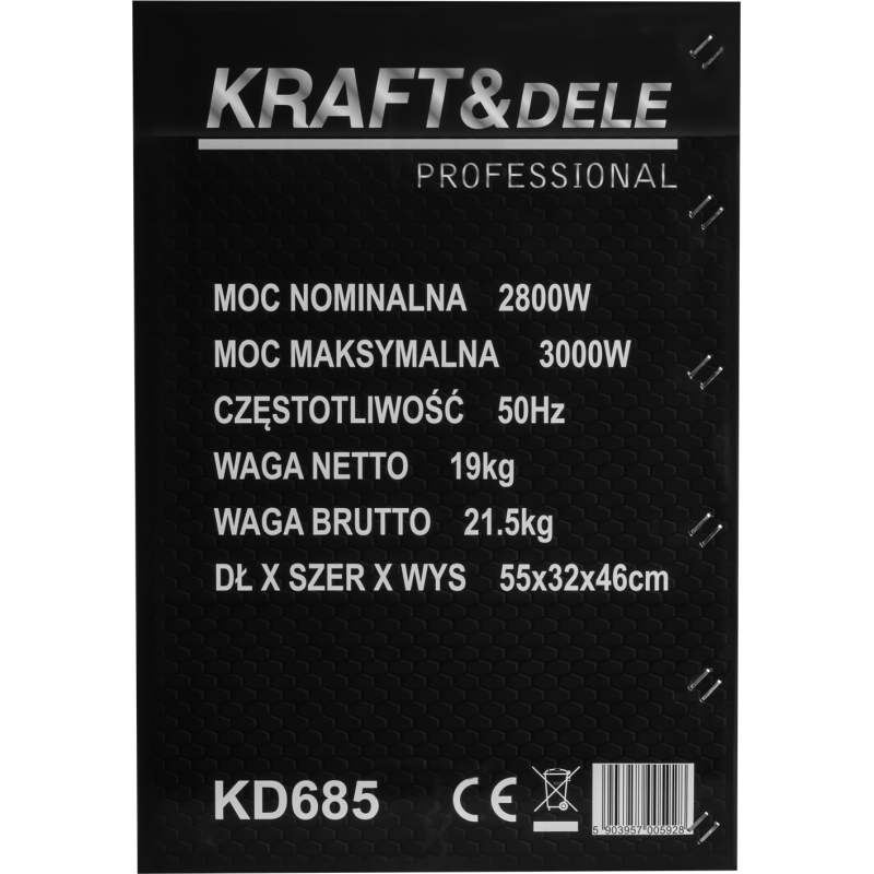 KRAFT&DELE KD685 3kW inverteres áramfejlesztő