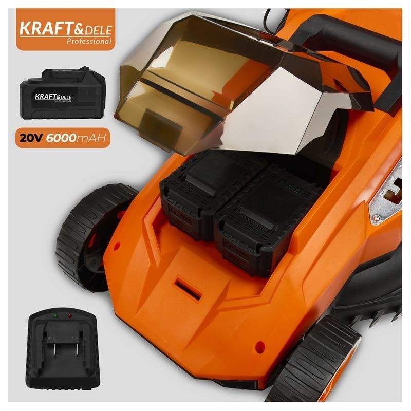 KRAFT&DELE KD5411 40V Akkumulátoros fűnyíró 2x6Ah 50L 38cm