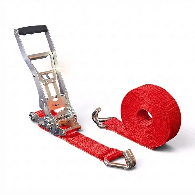 ERGO Spanngurt 8m / 5t / 50mm mit Ratsche TÜV Premium POLNISCHES PRODUKT